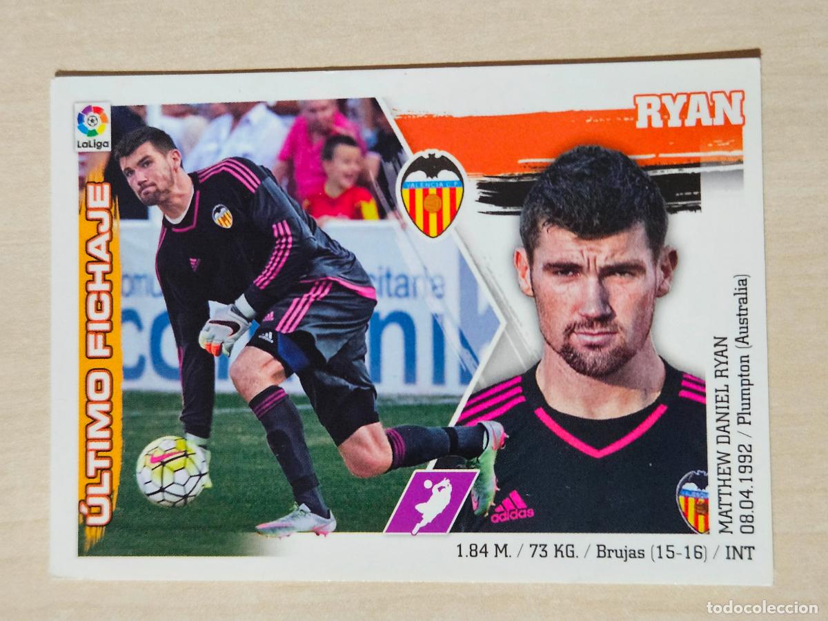 Cromos de f&uacute;tbol: EDICIONES ESTE 2015 16 FICHAJE N&ordm; 16 RYAN - CROMO SIN PEGAR --