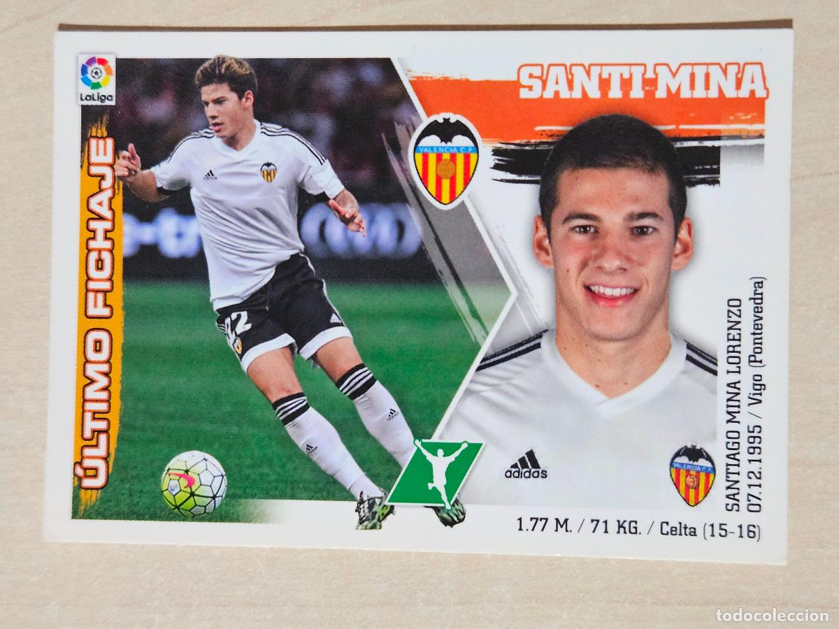 Cromos de f&uacute;tbol: EDICIONES ESTE 2015 16 FICHAJE N&ordm; 12 SANTI MINA - CROMO SIN PEGAR --