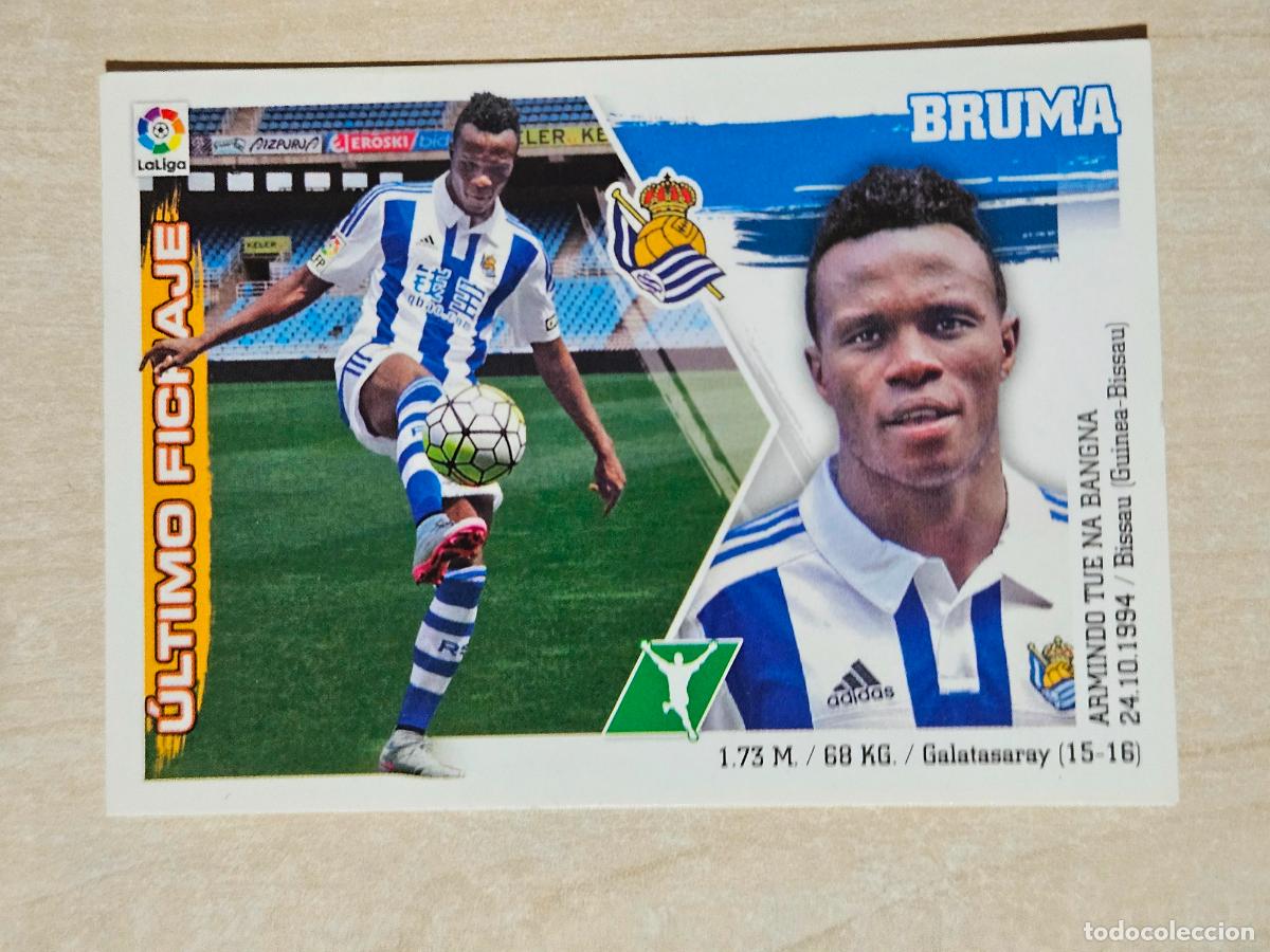 Cromos de f&uacute;tbol: EDICIONES ESTE 2015 16 FICHAJE N&ordm; 10 BRUMA - CROMO SIN PEGAR --