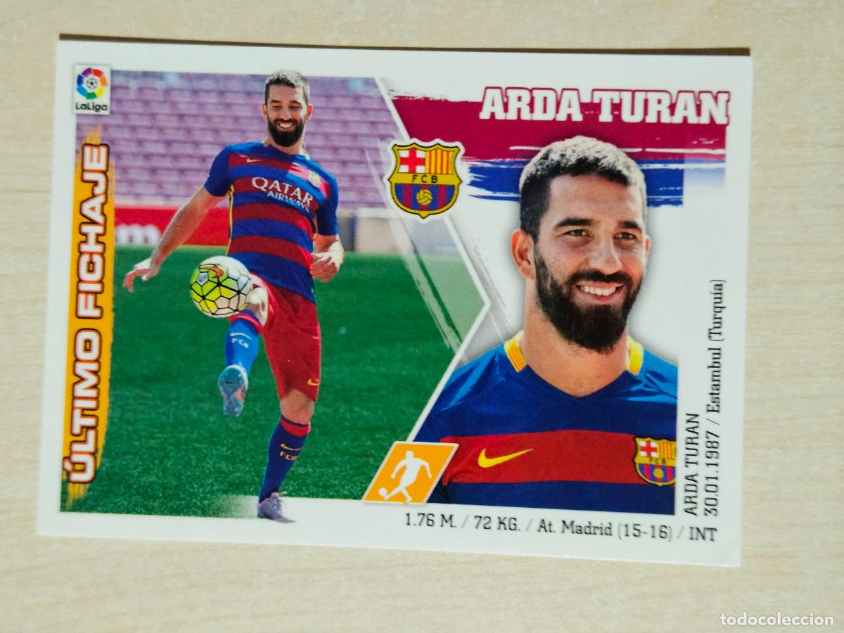 Cromos de f&uacute;tbol: EDICIONES ESTE 2015 16 FICHAJE N&ordm; 8 ARDA TURAN - CROMO SIN PEGAR --