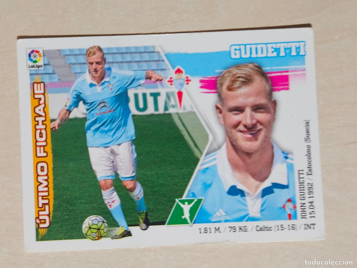 Cromos de f&uacute;tbol: EDICIONES ESTE 2015 16 FICHAJE N&ordm; 6 GUIDETTI - CROMO SIN PEGAR --