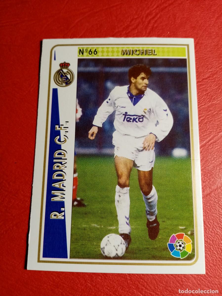 Cromos de f&uacute;tbol: n&ordm; 66 MICHEL, REAL MADRID C.F. FICHAS LIGA 1994/95 MUNDICROMO