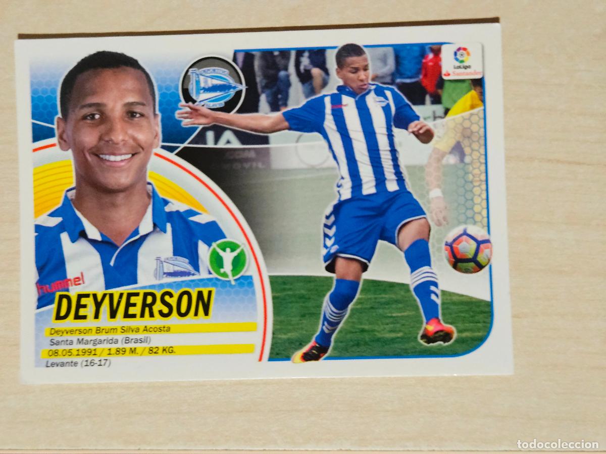 Cromos de f&uacute;tbol: EDICIONES ESTE 2016 17 FICHAJE N&ordm; 8 DEYVERSON - CROMO SIN PEGAR -