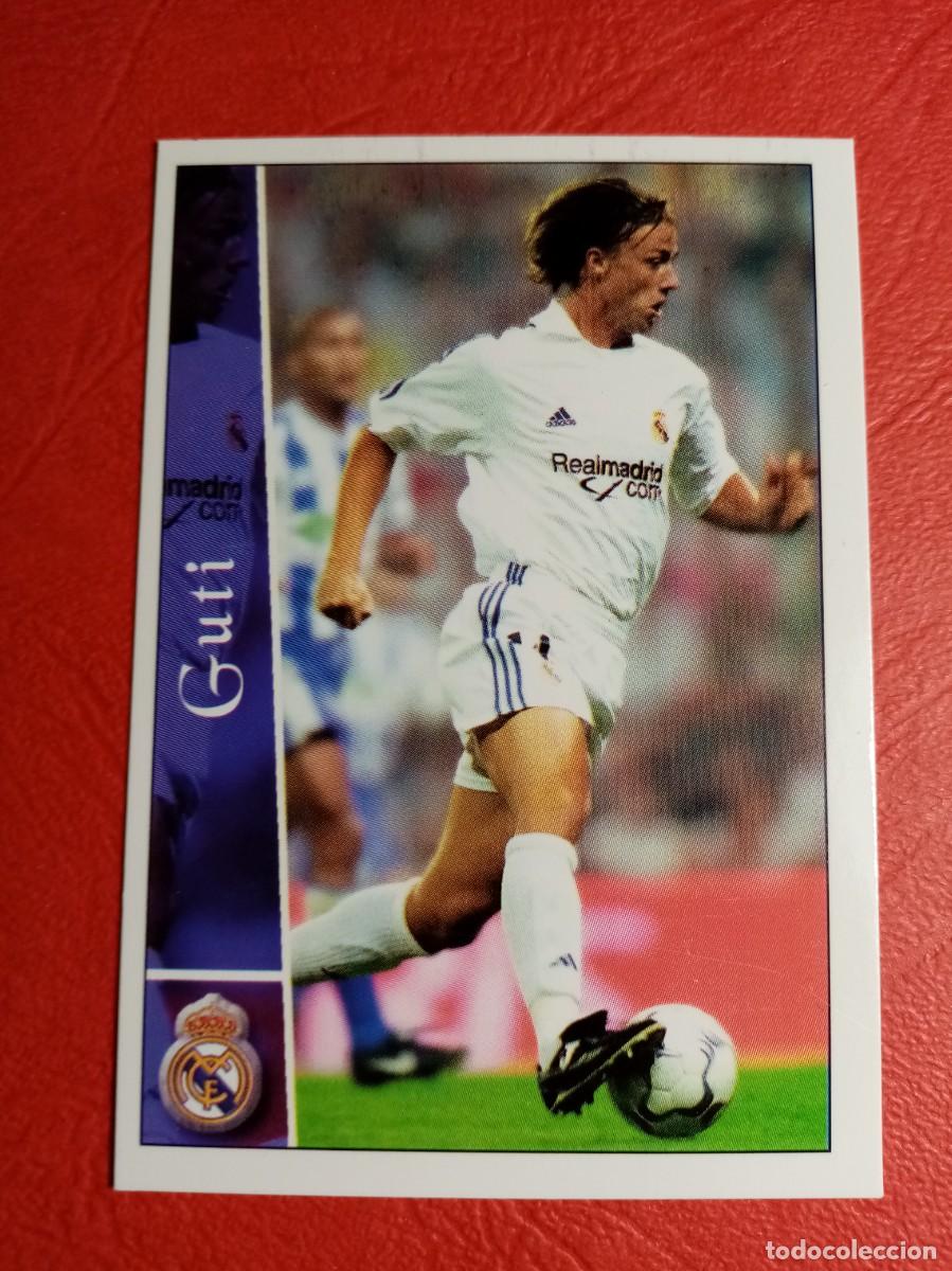 Football Stickers: N&ordm; 72 GUTI, R. MADRID C.F., FICHAS DE LA LIGA 2003, 2002 2003, MUNDICROMO