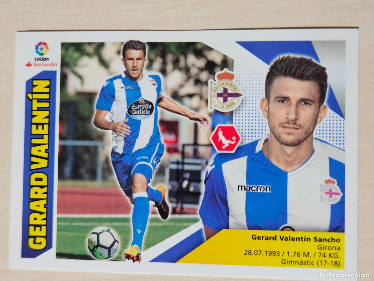 Cromos de f&uacute;tbol: EDICIONES ESTE 2017 18 FICHAJE N&ordm; 12 GERARD VALENTIN - CROMO SIN PEGAR -