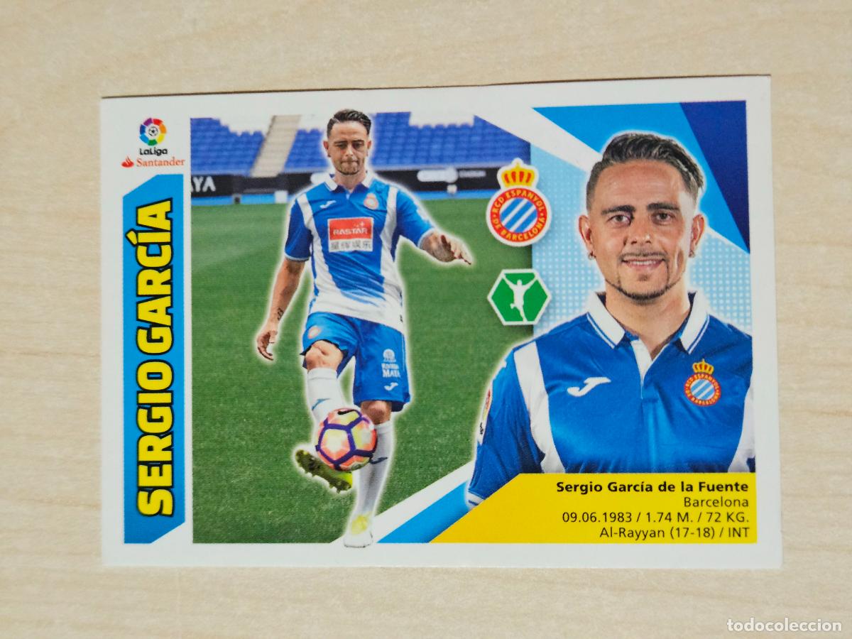 Cromos de f&uacute;tbol: EDICIONES ESTE 2017 18 FICHAJE N&ordm; 4 SERGIO GARCIA - CROMO SIN PEGAR -
