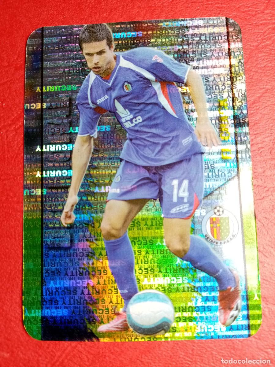 Cromos de f&uacute;tbol: N&ordm; 242 DEL MORAL, EL CRACK, SECURITY HORIZONTAL INVERTIDO, GETAFE CF, FICHAS LIGA 2008 MUNDICROMO