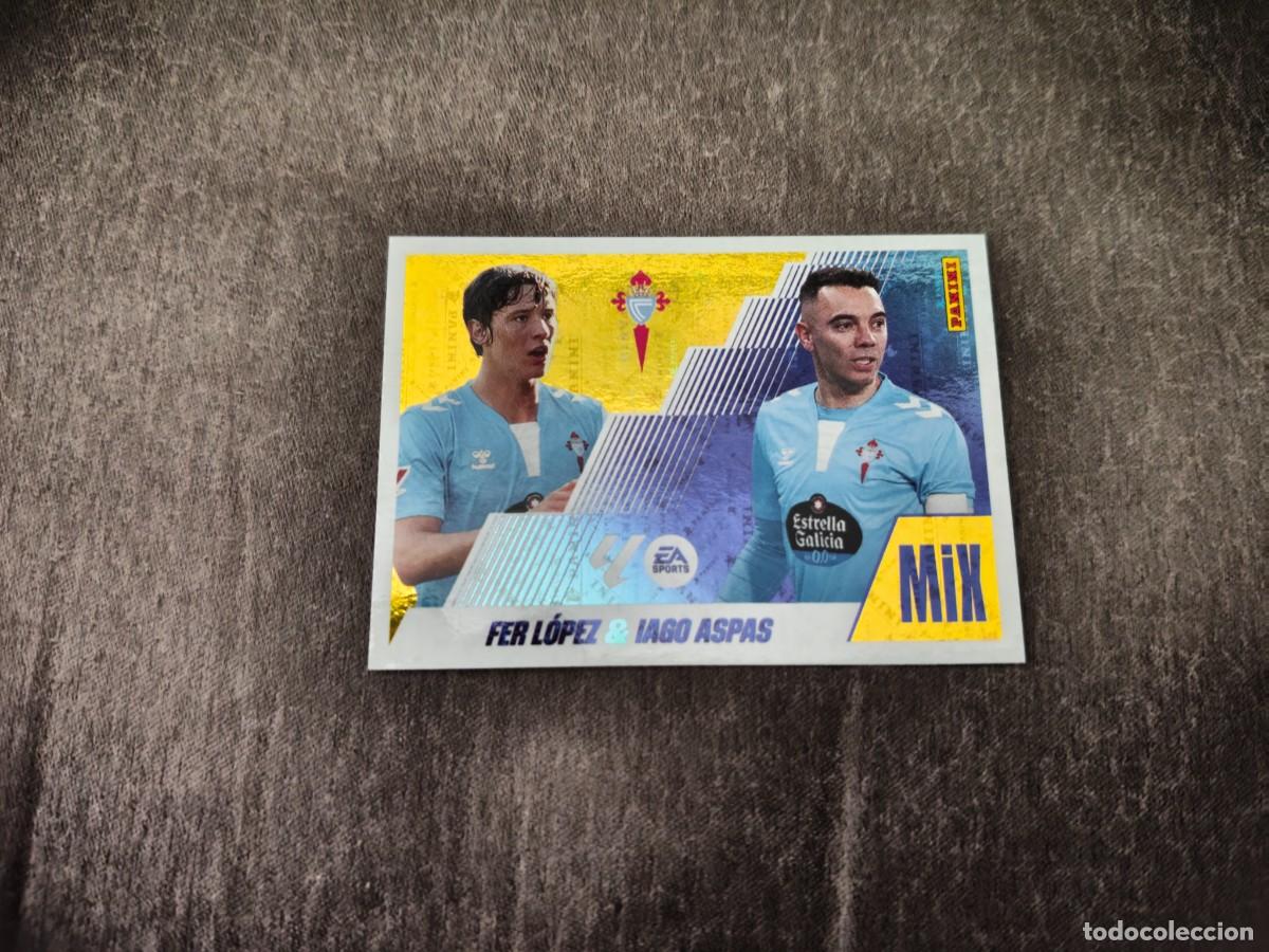 Cromos de f&uacute;tbol: Cromo 8 FER L&Oacute;PEZ & IAGO ASPAS RC CELTA. Colecci&oacute;n LALIGA F&uacute;tbol 2025-2026 PANINI Nuevo