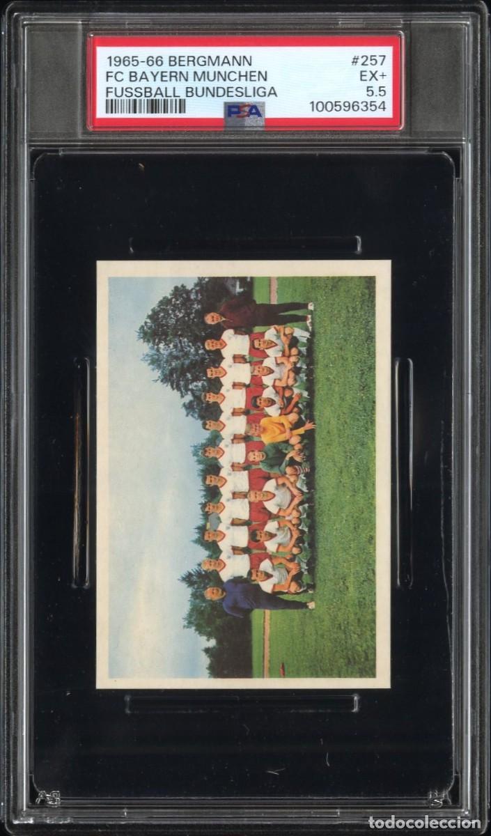Cromos de f&uacute;tbol: Muller FC Bayern Munich #257 Bergmann Fussball Bundesliga 1965 66 Psa 5.5