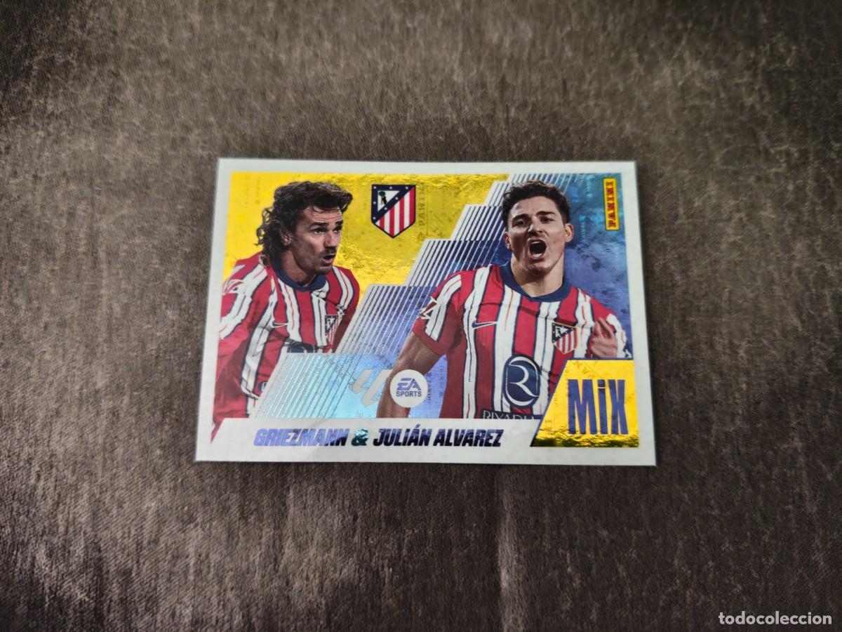 Cromos de f&uacute;tbol: Cromo 10 GRIEZMANN & JULI&Aacute;N ALVAREZ ATL&Eacute;TICO MADRID. Colecci&oacute;n LALIGA F&uacute;tbol 2025-2026 PANINI Nuevo