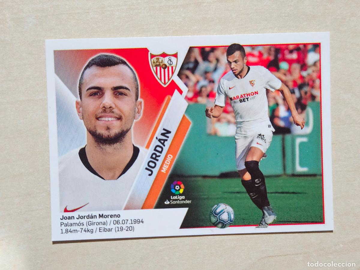 Cromos de f&uacute;tbol: EDICIONES ESTE 2019 20 FICHAJE N&ordm; 8 JORDAN - CROMO SIN PEGAR