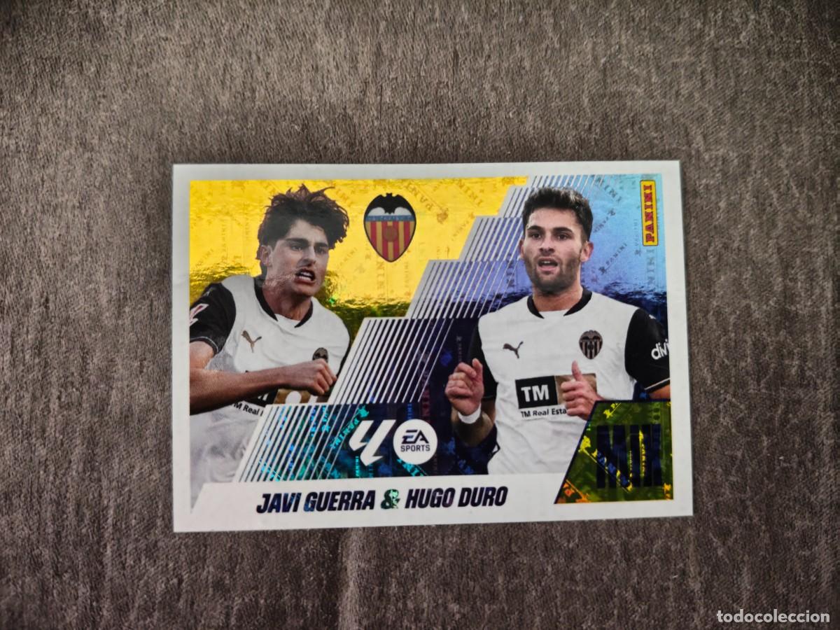 Cromos de f&uacute;tbol: Cromo 14 JAVI GUERRA & HUGO DURO VALENCIA CF. Colecci&oacute;n LALIGA F&uacute;tbol 2025-2026 PANINI Nuevo