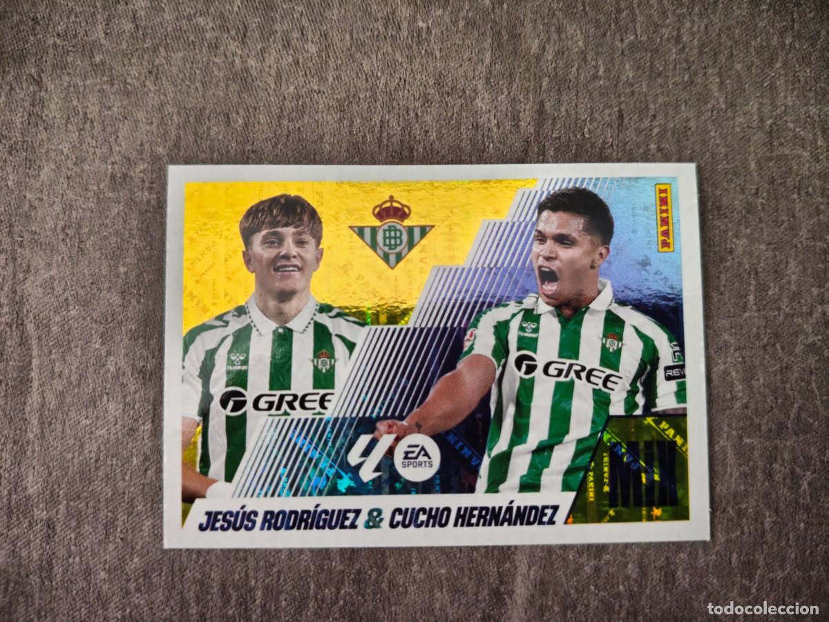Cromos de f&uacute;tbol: Cromo 15 JES&Uacute;S RODR&Iacute;GUEZ & CUCHO HERN&Aacute;NDEZ REAL BETIS.Colecci&oacute;n LALIGA F&uacute;tbol 2025-2026 PANINI Nuevo