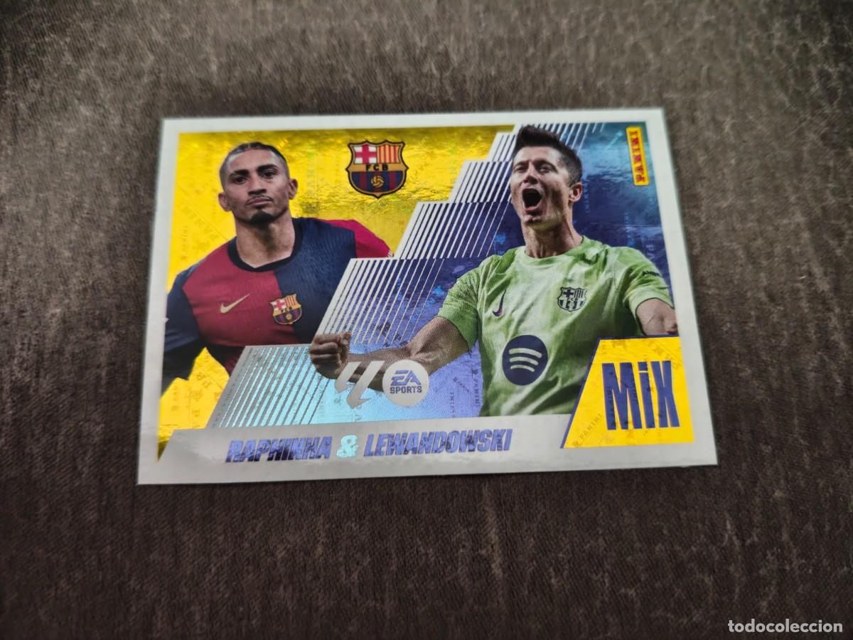 Cromos de f&uacute;tbol: Cromo 21 RAPHINHA & LEWANDOWSKI FC BARCELONA. Colecci&oacute;n LALIGA F&uacute;tbol 2025-2026 PANINI Nuevo