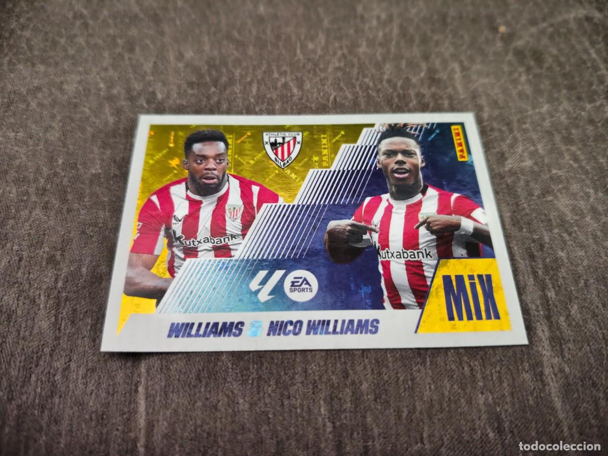 Cromos de f&uacute;tbol: Cromo 23 WILLIAMS & NICO WILLIAMS ATHLETIC CLUB. Colecci&oacute;n LALIGA F&uacute;tbol 2025-2026 PANINI Nuevo