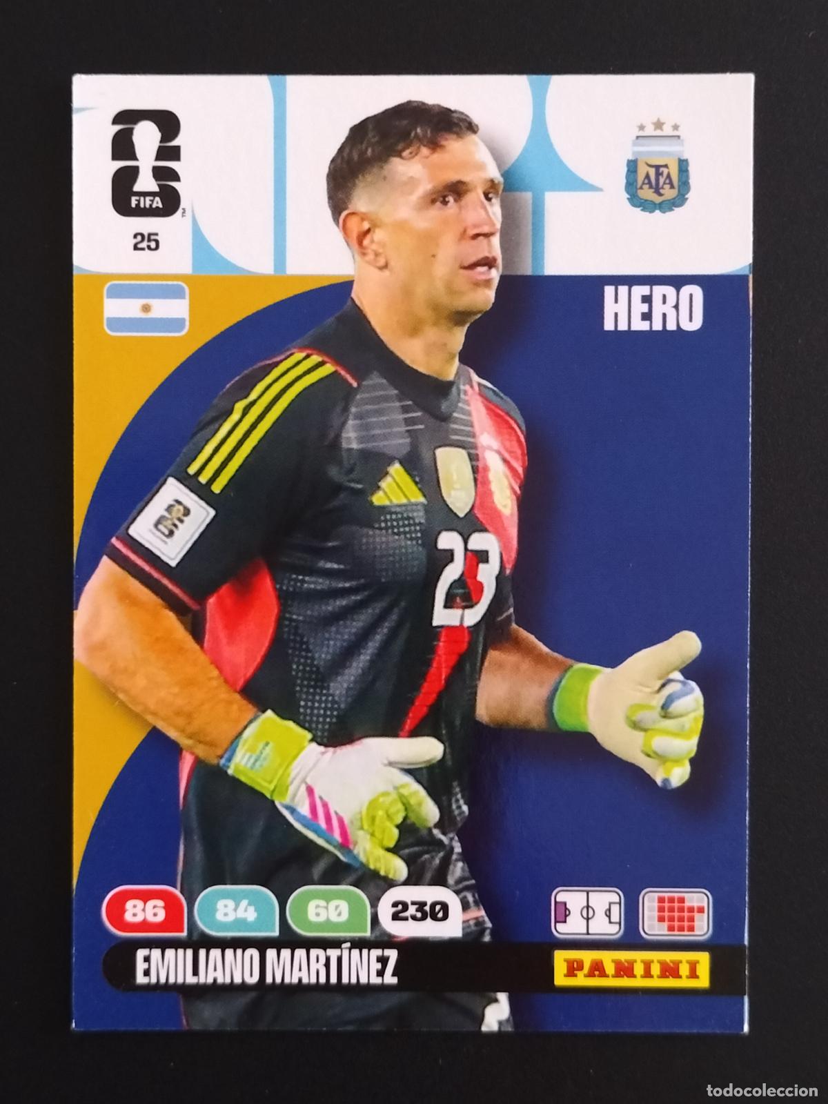 Cromos de f&uacute;tbol: 25 EMILIANO MARTINEZ ARGENTINA CROMOS ADRENALYN XL MUNDIAL 26 2026 FIFA WORLD CUP PANINI