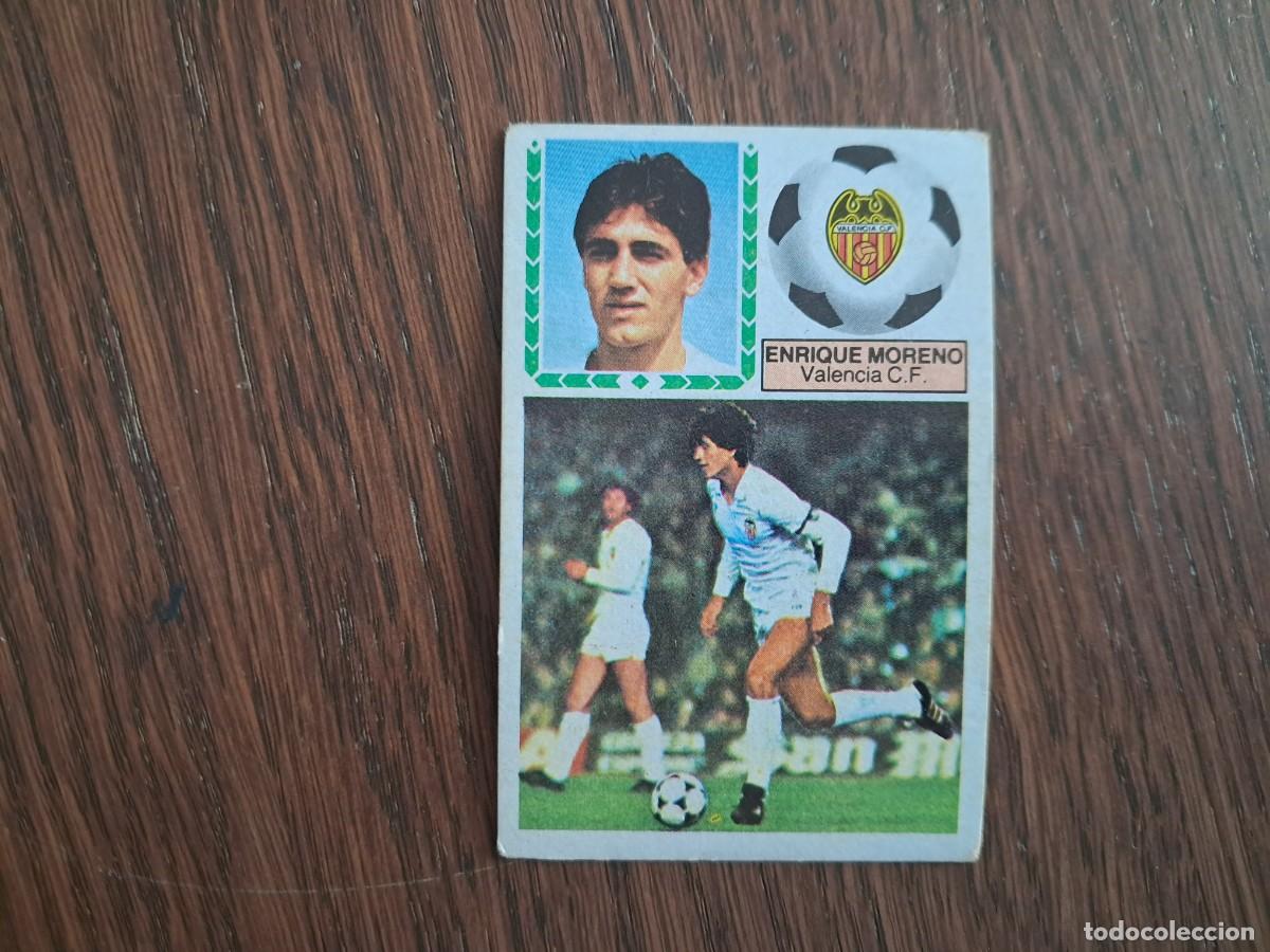 Cromos de f&uacute;tbol: cromo de futbol, edic. Este 83-84, Enrique Moreno, Valencia C.F. sin pegar.