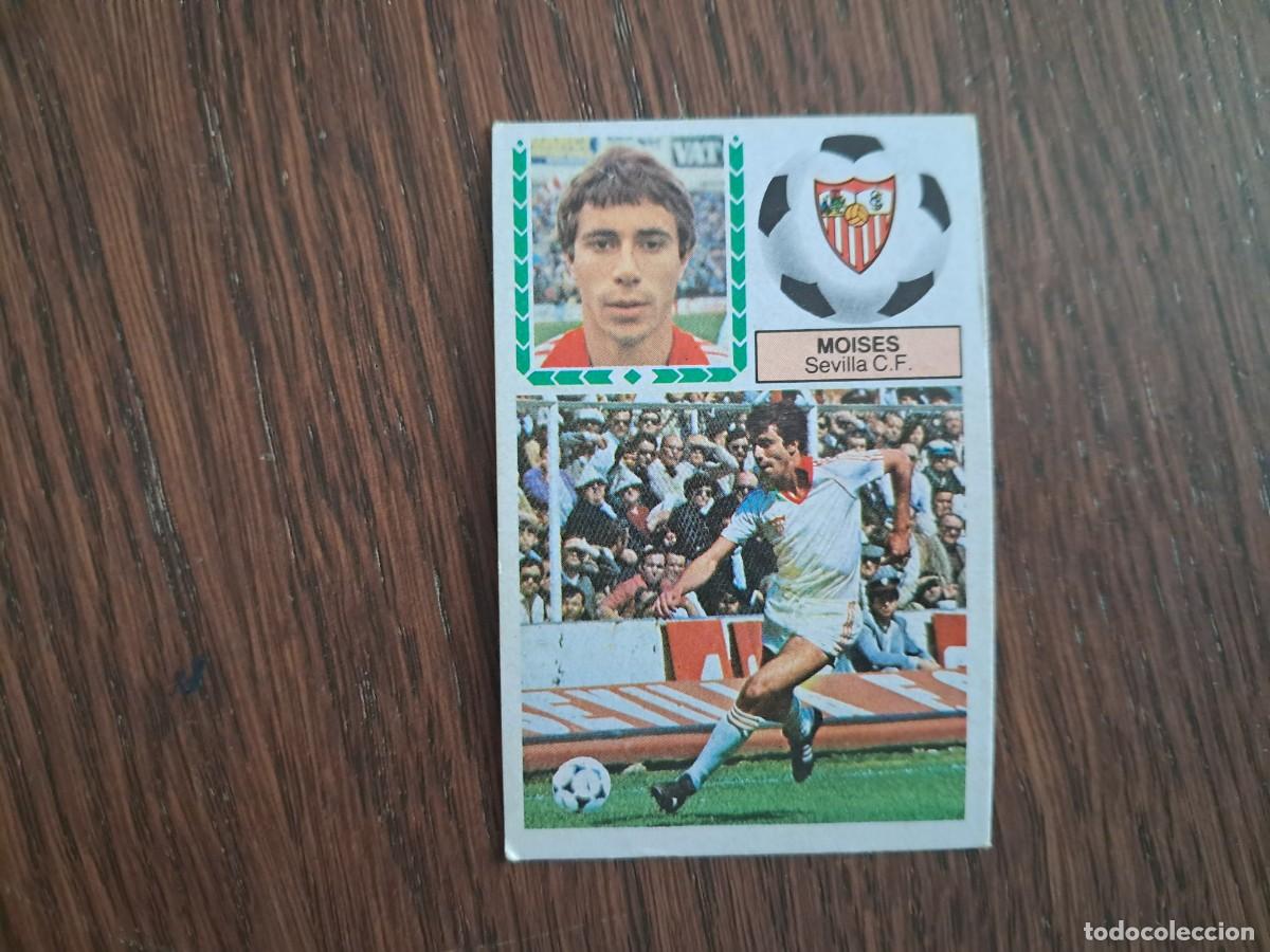 Cromos de f&uacute;tbol: cromo de futbol, edic. Este 83-84, Moises, Sevilla C.F. sin pegar.