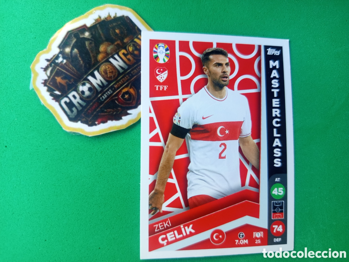 Figurine di Calcio: ❇️ CROMO ⚽ CARD &Ccedil;ELIK TURQU&Iacute;A 25 MASTERCLASS EURO 2024 TOPPS MATCH ATTAX LIDL EUROCOPA 2024 ❇️