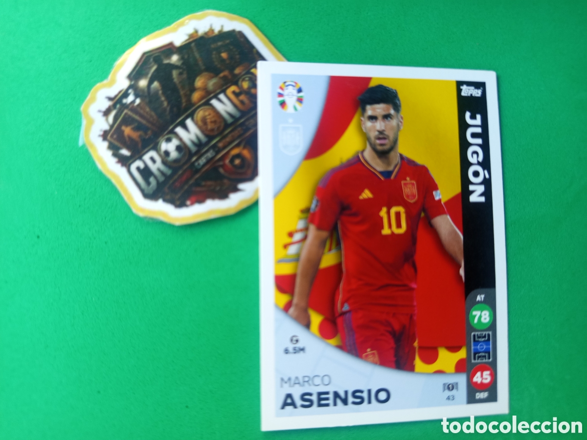 Figurine di Calcio: ❇️ CROMO ⚽ CARD ASENSIO ESPA&Ntilde;A 43 JUG&Oacute;N EURO 2024 TOPPS MATCH ATTAX LIDL EUROCOPA 2024 ❇️
