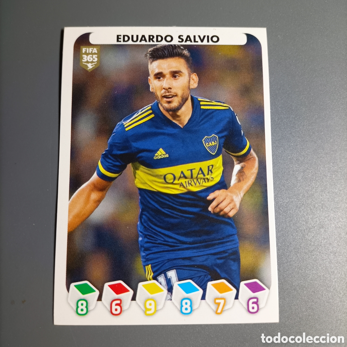 Figurine di Calcio: STICKER PANINI ALBUM 2021. FIFA 365 (BOCA JUNIOR) №389 EDUARDO SALVIO