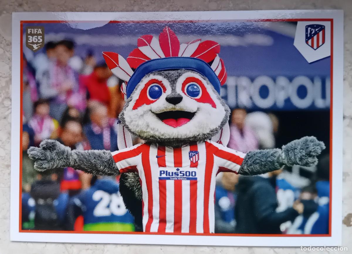 Cromos de f&uacute;tbol: Figurina Panini 2020-21 Cromo Fifa 365 2021 Mascotte Indy Club Identity Atletico Madrid n 90
