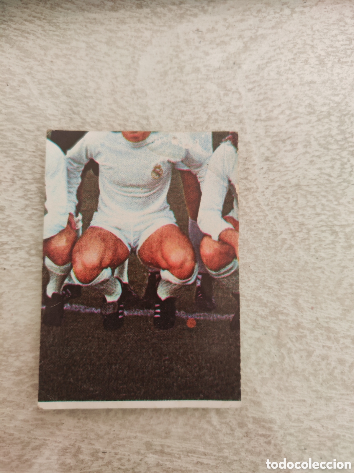 Cromos de f&uacute;tbol: Vulcano 75 76 1975 1976 sin pegar n&uacute;mero 8 alineaci&oacute;n Real Madrid