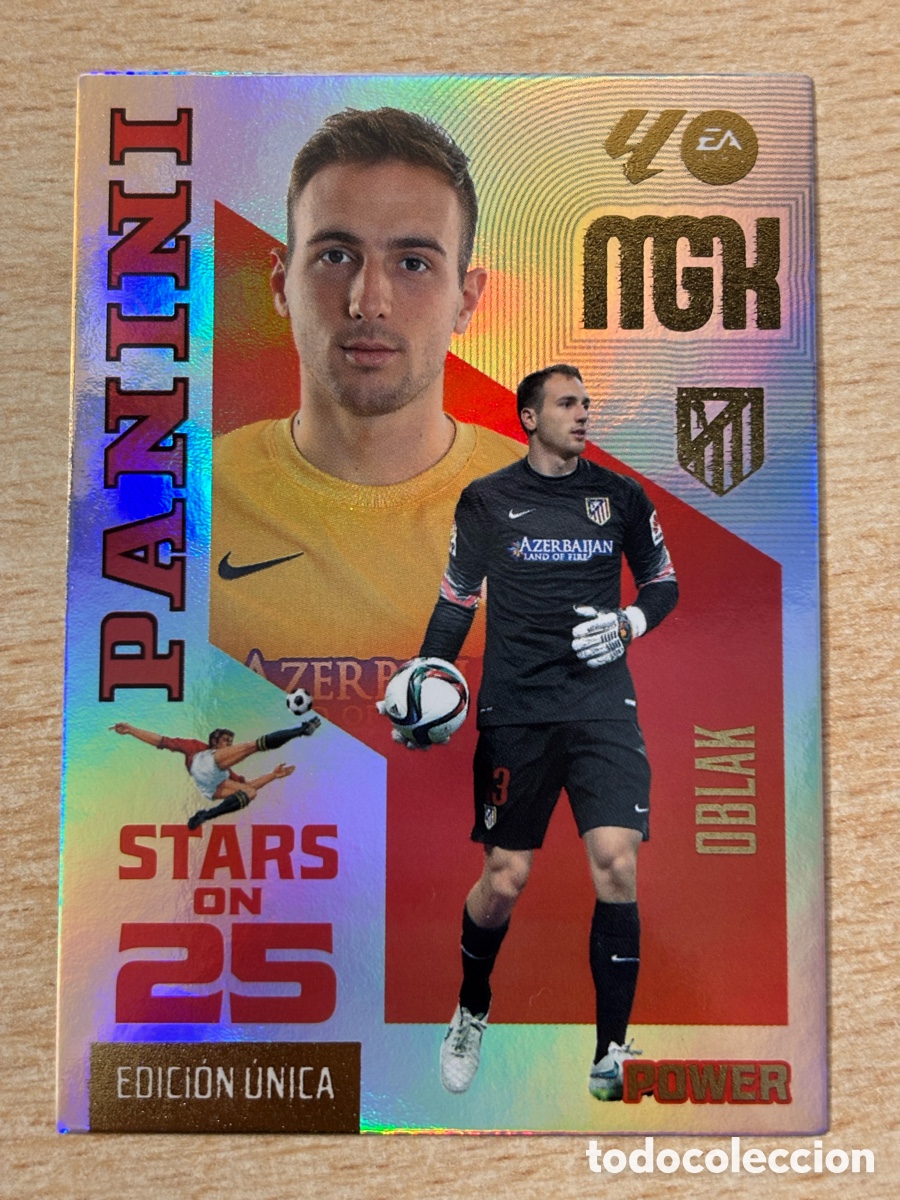 Cromos de f&uacute;tbol: # 447P Oblak Atl&eacute;tico de Madrid Megacracks 2026/27 Stars of 25 Power Edici&oacute;n &Uacute;nica