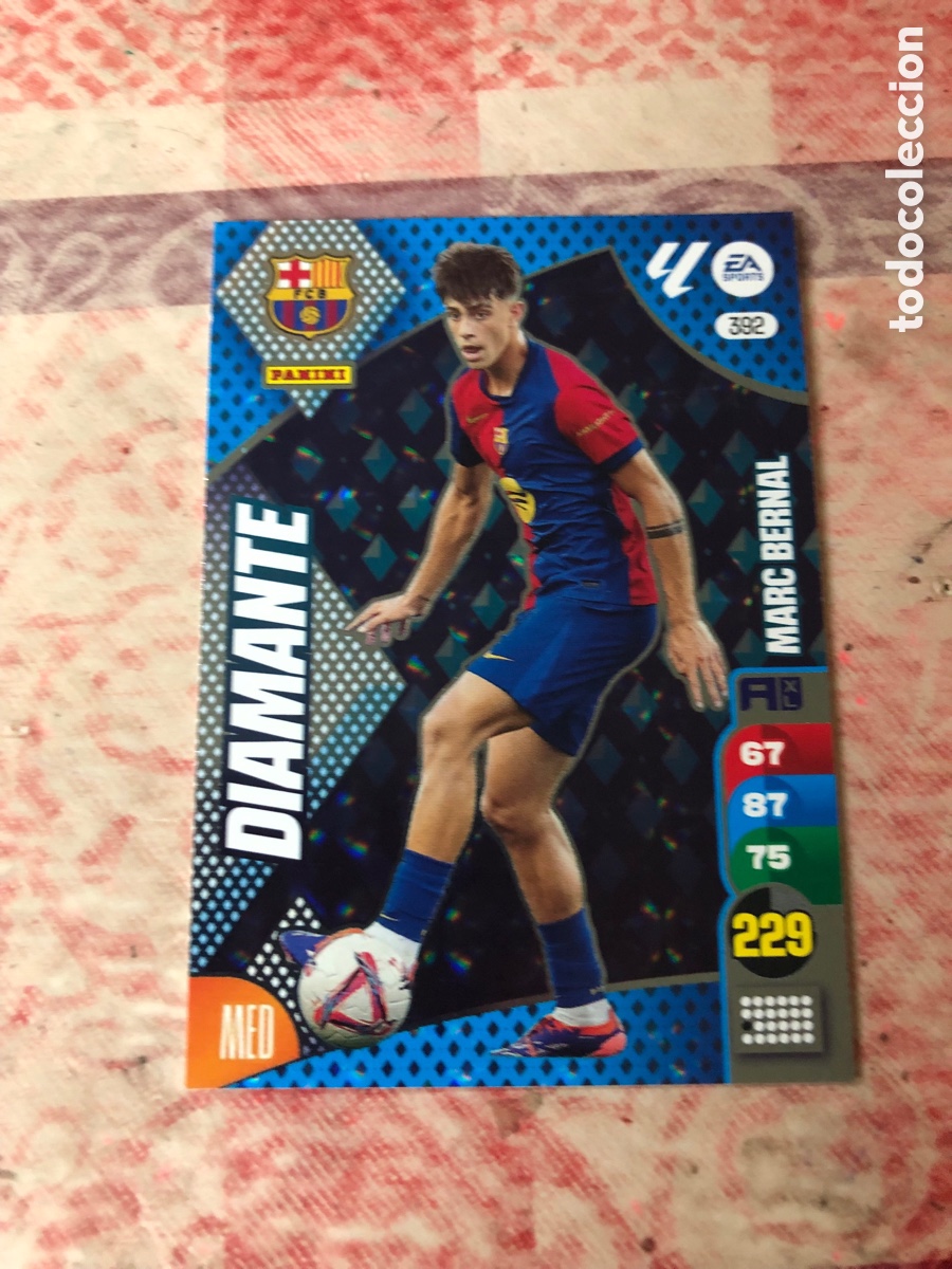 Cromos de f&uacute;tbol: 392 MARC BERNAL FC BARCELONA DIAMANTE FICHAS ALBUM ADRENALYN XL 2024 2025 24 25