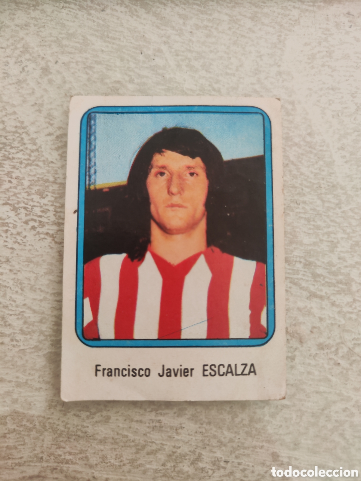 Cromos de f&uacute;tbol: Vulcano 75 76 1975 1976 sin pegar n&uacute;mero 23 Athletic Bilbao Escalza