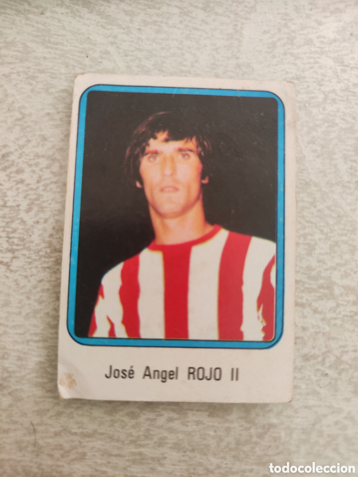 Cromos de f&uacute;tbol: Vulcano 75 76 1975 1976 sin pegar n&uacute;mero 26 Athletic Bilbao Rojo II esquina tocada