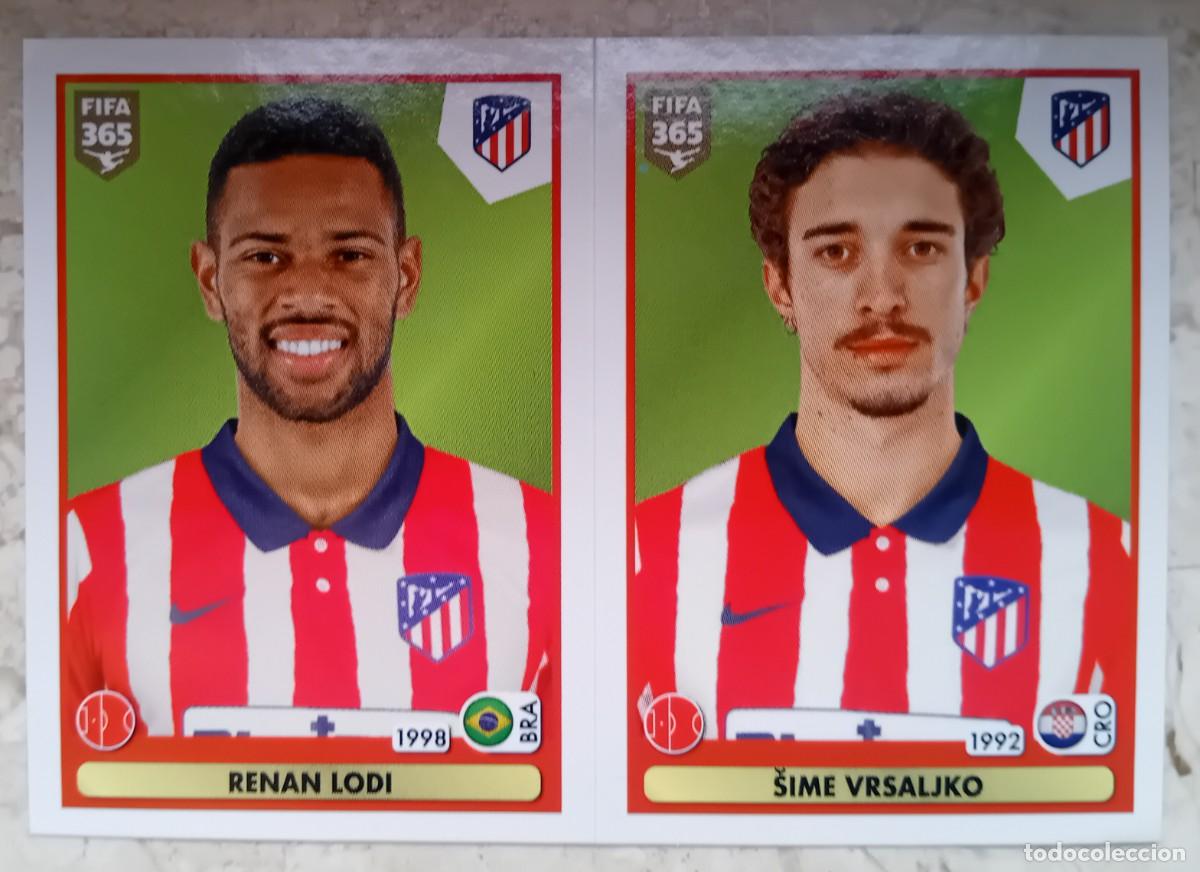 Cromos de f&uacute;tbol: Figurina Panini 2020-21 Cromo Fifa 365 2021 Renan Lodi Vrsaljko Atletico Madrid n 93