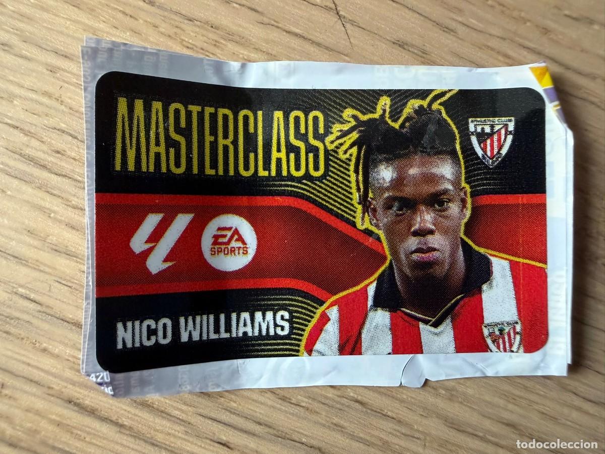 Cromos de f&uacute;tbol: MASTERCLASS NICO WILLIAMS BILBAO 26 27 2026 2027 LIGA EA SPORTS CHICLES CHICLE ESTE SIN PEGAR