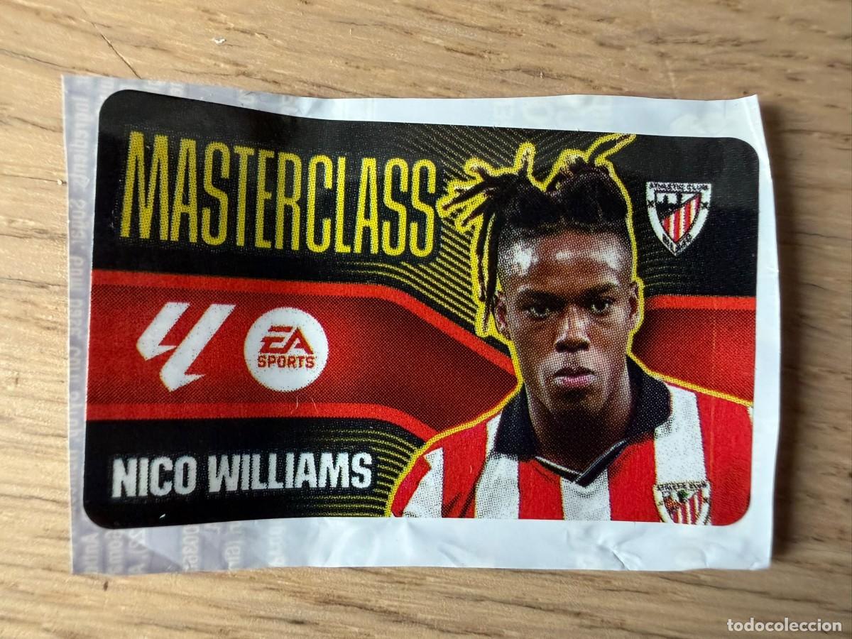 Cromos de f&uacute;tbol: MASTERCLASS NICO WILLIAMS BILBAO 26 27 2026 2027 LIGA EA SPORTS CHICLES CHICLE ESTE SIN PEGAR