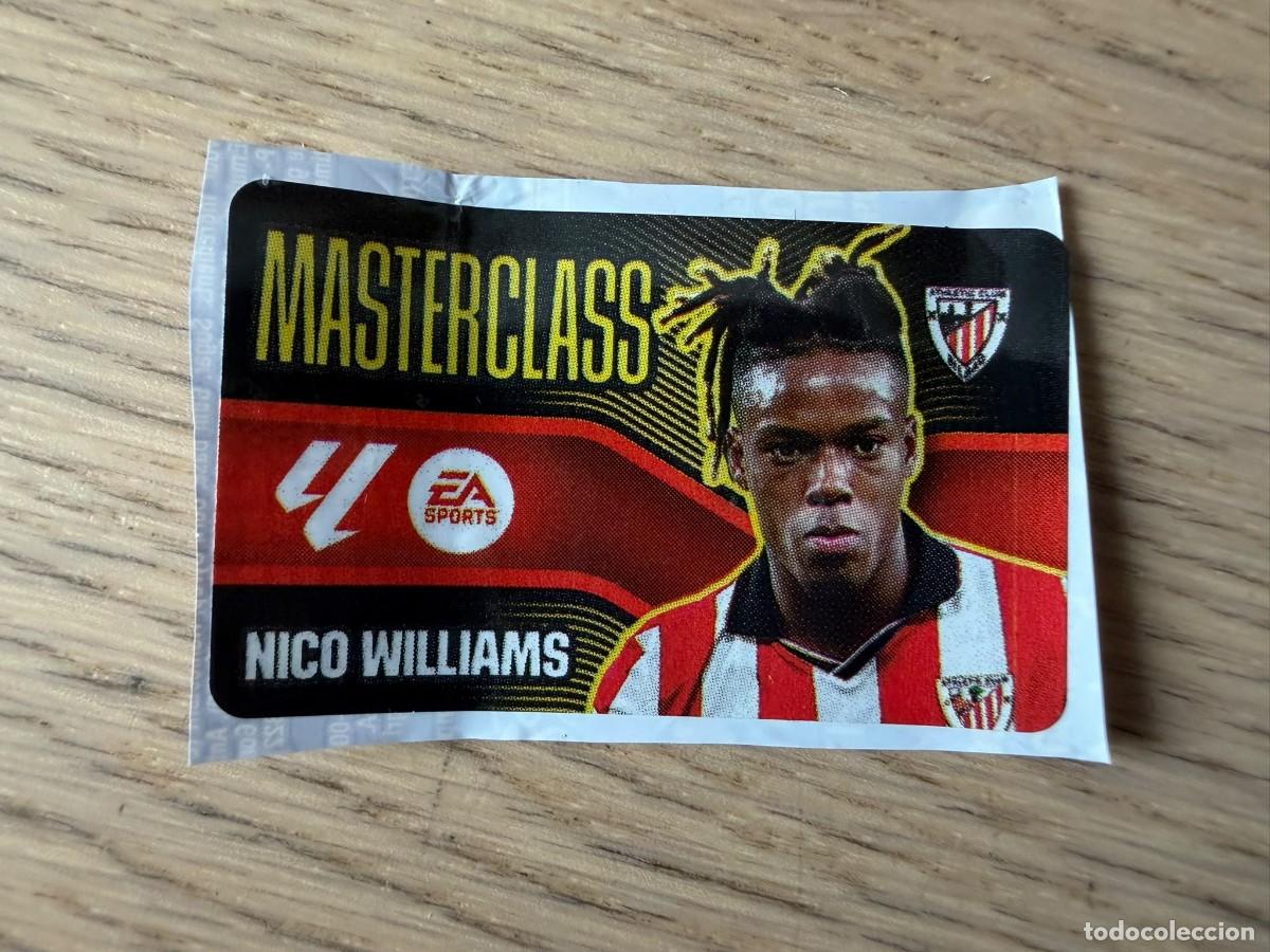 Cromos de f&uacute;tbol: MASTERCLASS NICO WILLIAMS BILBAO 26 27 2026 2027 LIGA EA SPORTS CHICLES CHICLE ESTE SIN PEGAR