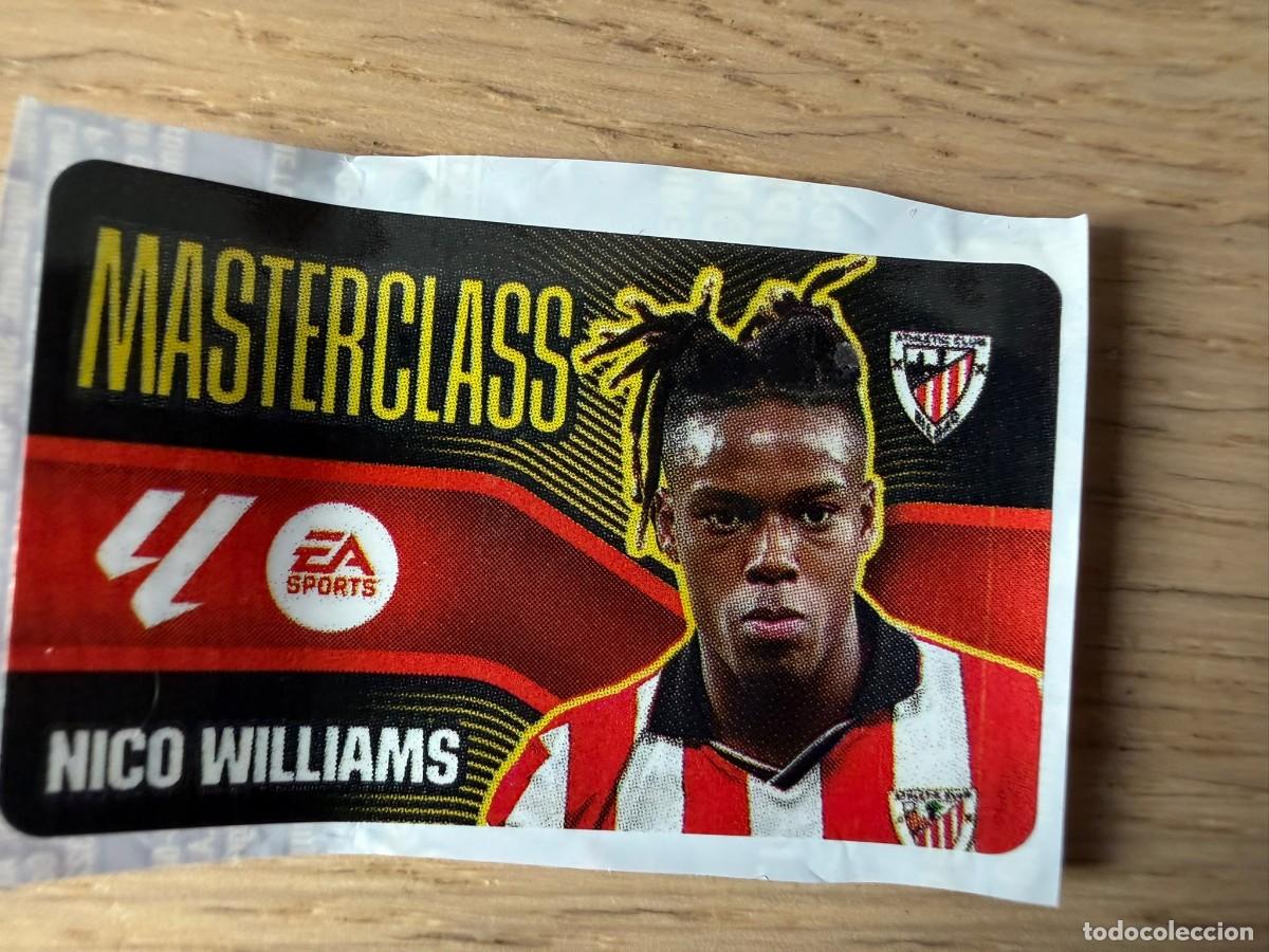 Cromos de f&uacute;tbol: MASTERCLASS NICO WILLIAMS BILBAO 26 27 2026 2027 LIGA EA SPORTS CHICLES CHICLE ESTE SIN PEGAR