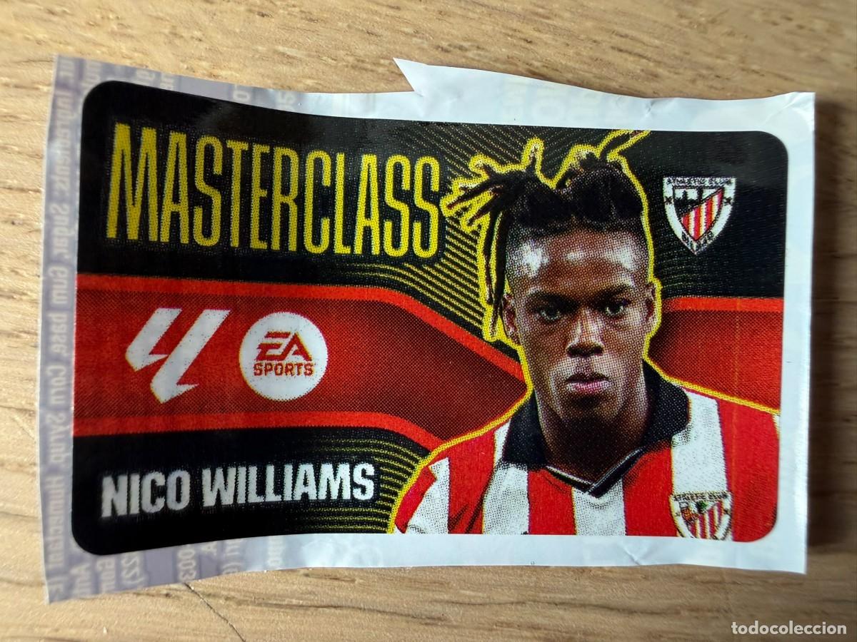 Cromos de f&uacute;tbol: MASTERCLASS NICO WILLIAMS BILBAO 26 27 2026 2027 LIGA EA SPORTS CHICLES CHICLE ESTE SIN PEGAR