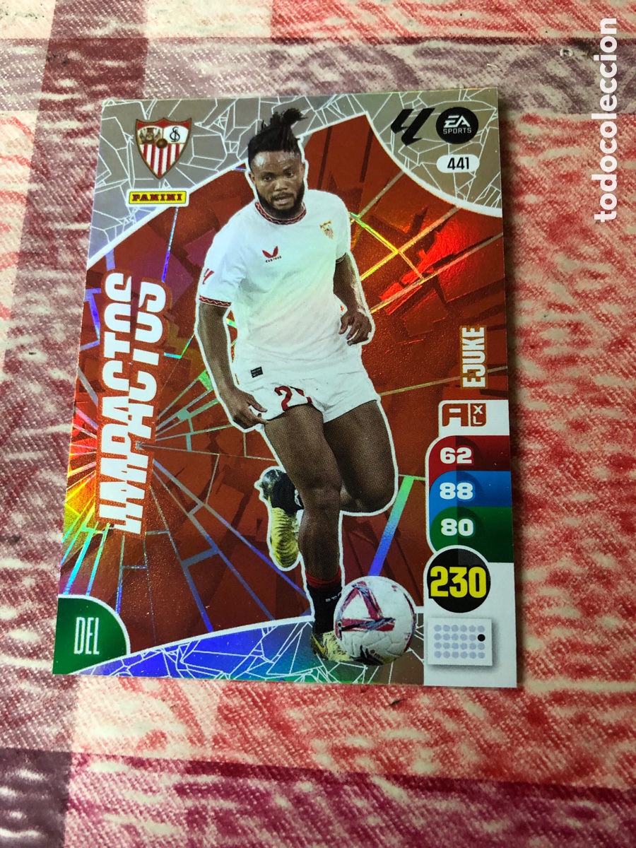 Cromos de f&uacute;tbol: CARD ADRENALYN XL PANINI 2024-2025 24 25 IMPACTOS EJUKE SEVILLA 441
