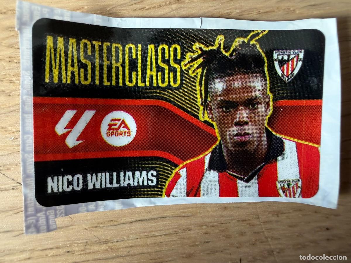 Cromos de f&uacute;tbol: MASTERCLASS NICO WILLIAMS BILBAO 26 27 2026 2027 LIGA EA SPORTS CHICLES CHICLE ESTE SIN PEGAR
