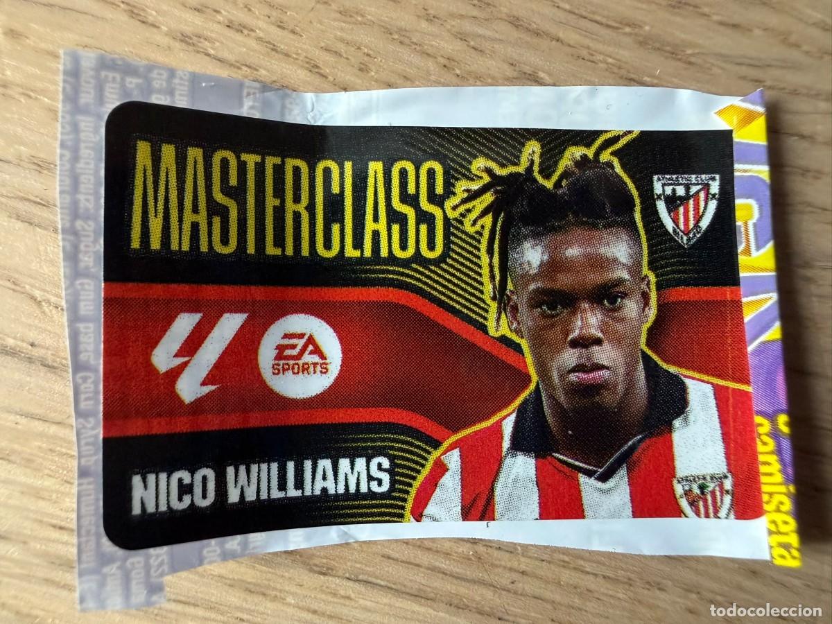Cromos de f&uacute;tbol: MASTERCLASS NICO WILLIAMS BILBAO 26 27 2026 2027 LIGA EA SPORTS CHICLES CHICLE ESTE SIN PEGAR