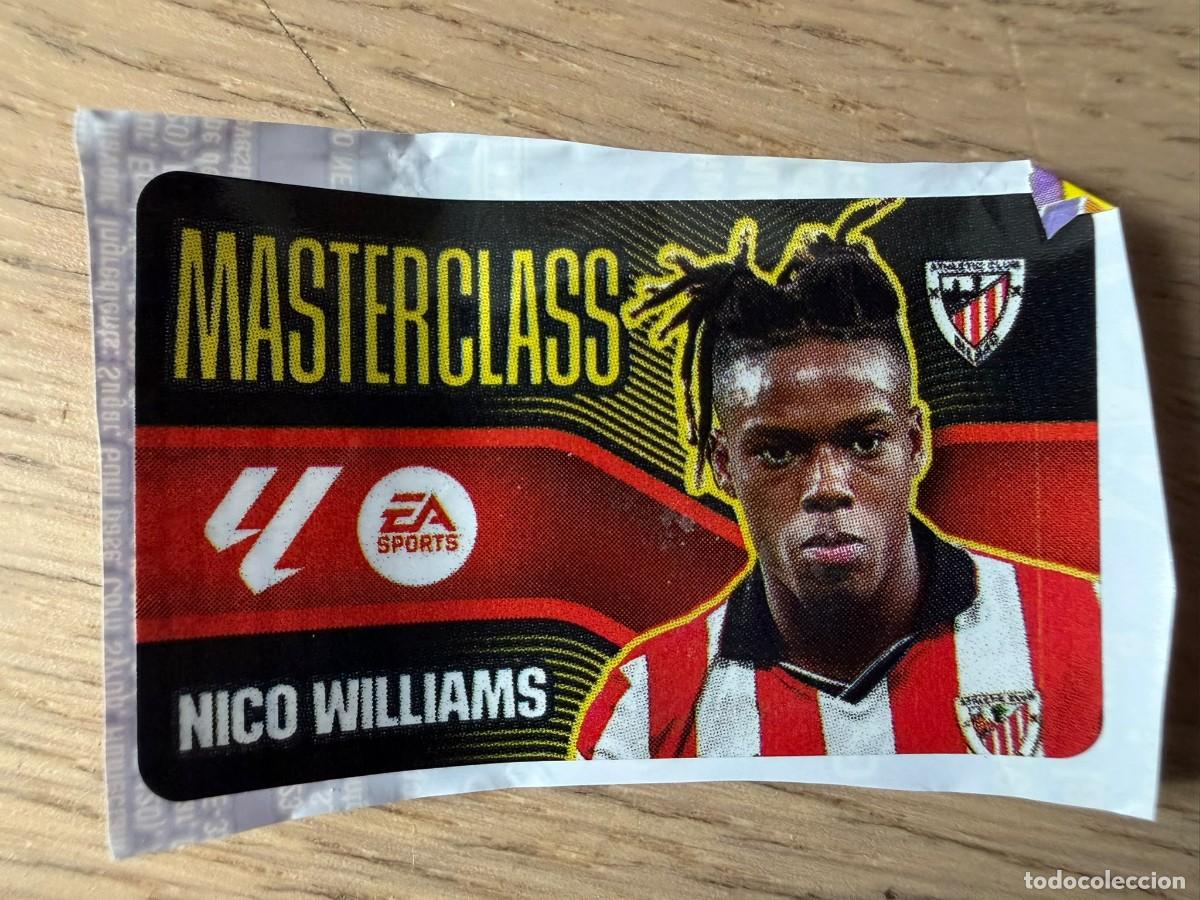 Cromos de f&uacute;tbol: MASTERCLASS NICO WILLIAMS BILBAO 26 27 2026 2027 LIGA EA SPORTS CHICLES CHICLE ESTE SIN PEGAR