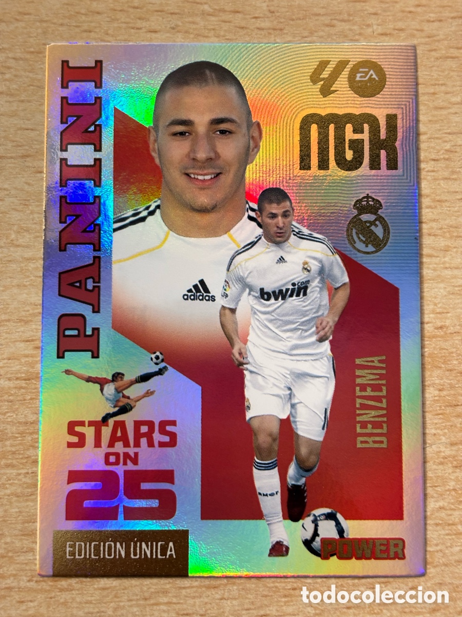 Fu&szlig;ball-Sticker: # 441P Benzema Real Madrid Megacracks 2026/27 Stars of 25 Power Edici&oacute;n &Uacute;nica