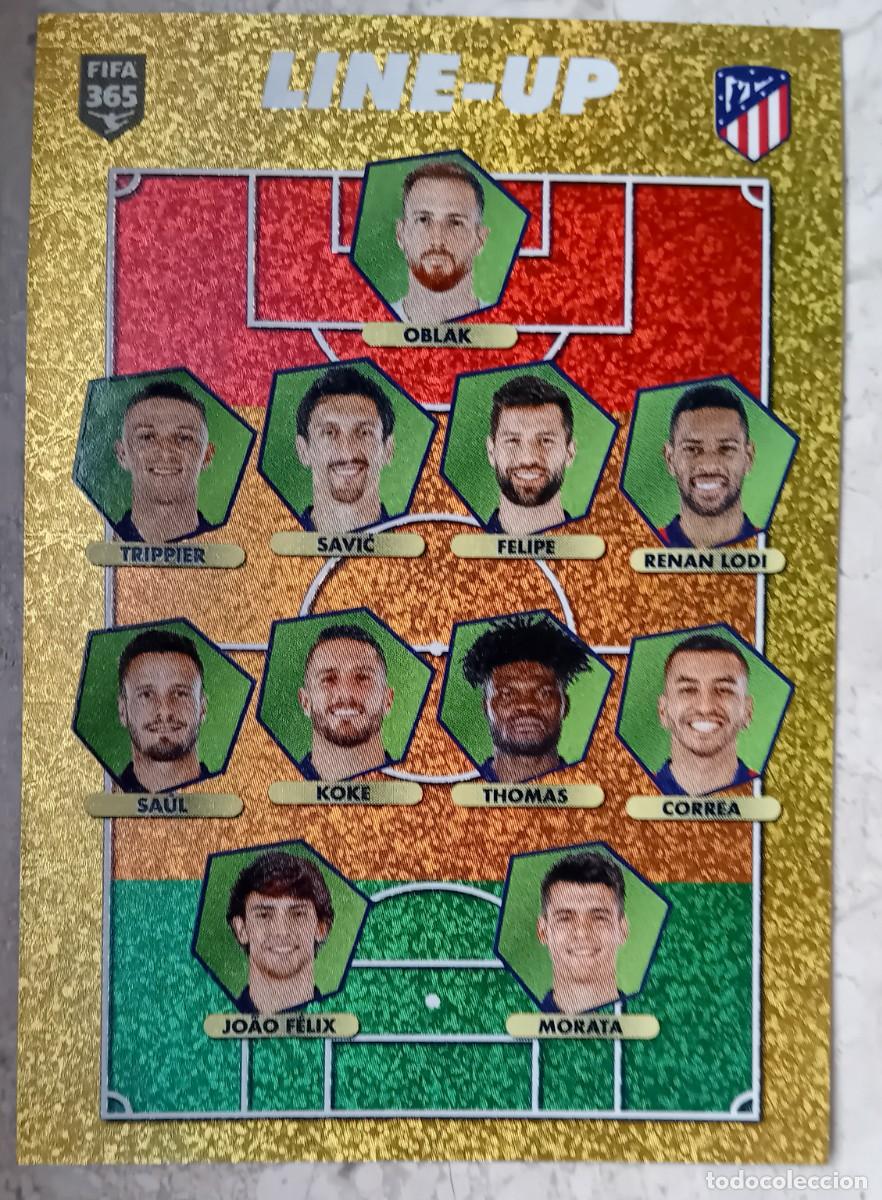 Fu&szlig;ball-Sticker: Figurina Panini 2020-21 Cromo Fifa 365 2021 Line Up Atletico Madrid n 98