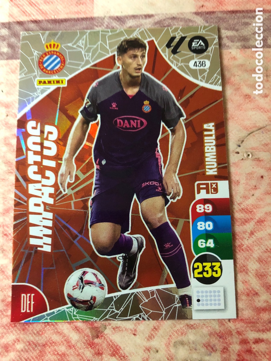 Fu&szlig;ball-Sticker: L2 KUMBULLA R. C. D. ESPA&Ntilde;OL IMPACTOS ADRENALYN XL LIGA 2024/2025 24 25 PANINI