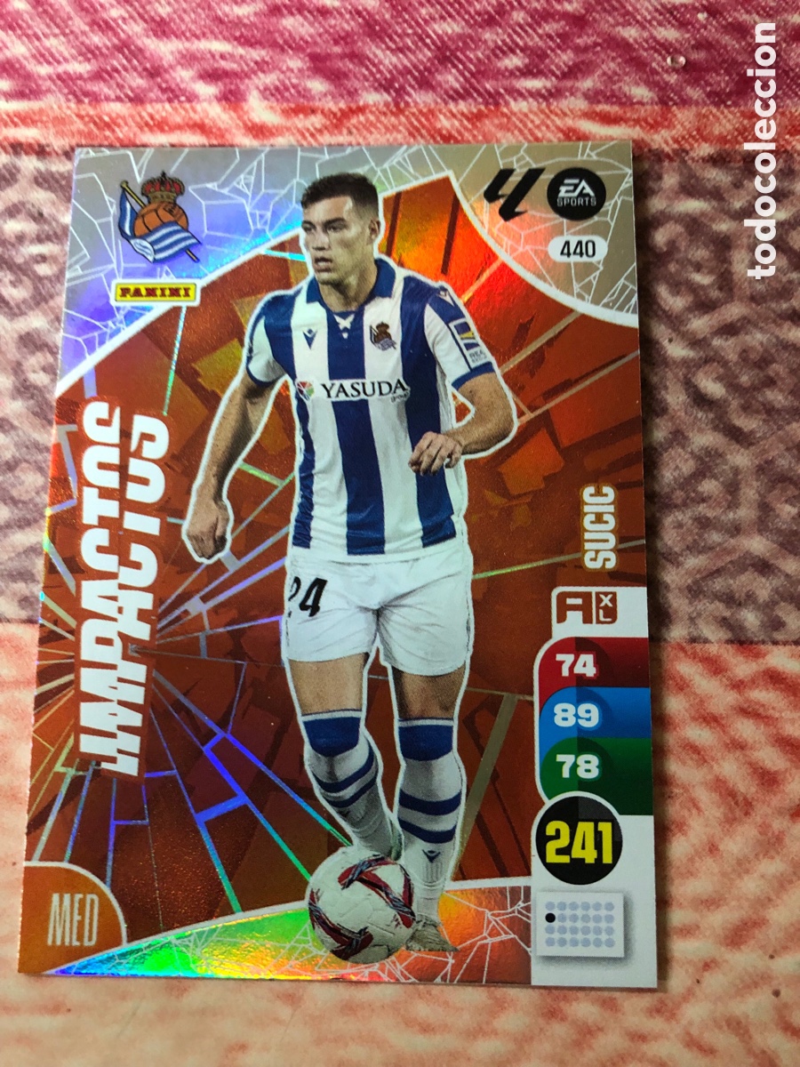 Fu&szlig;ball-Sticker: 440 SUCIC REAL SOCIEDAD IMPACTOS ⚽ PANINI LIGA ADRENALYN XL 2024 2025 24 25 ⚽