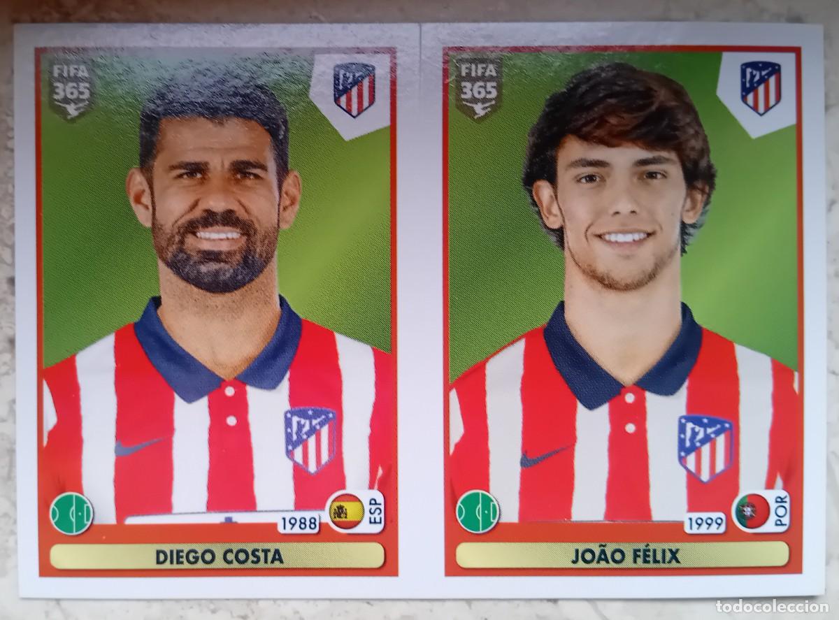 Fu&szlig;ball-Sticker: Figurina Panini 2020-21 Cromo Fifa 365 2021 Diego Costa Joao Felix Atletico Madrid n 102