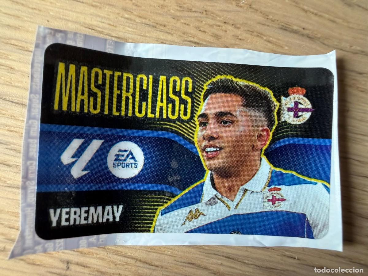 Cromos de f&uacute;tbol: MASTERCLASS YEREMAY DEPORTIVO CORU&Ntilde;A 26 27 2026 2027 LIGA EA SPORTS CHICLES CHICLE ESTE SIN PEGAR