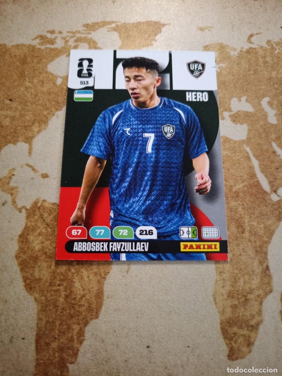 Cromos de f&uacute;tbol: Uzbekist&aacute;n 513 ABBOSBEK FAYZULLAEV Adrenalyn WORLD cup 2026