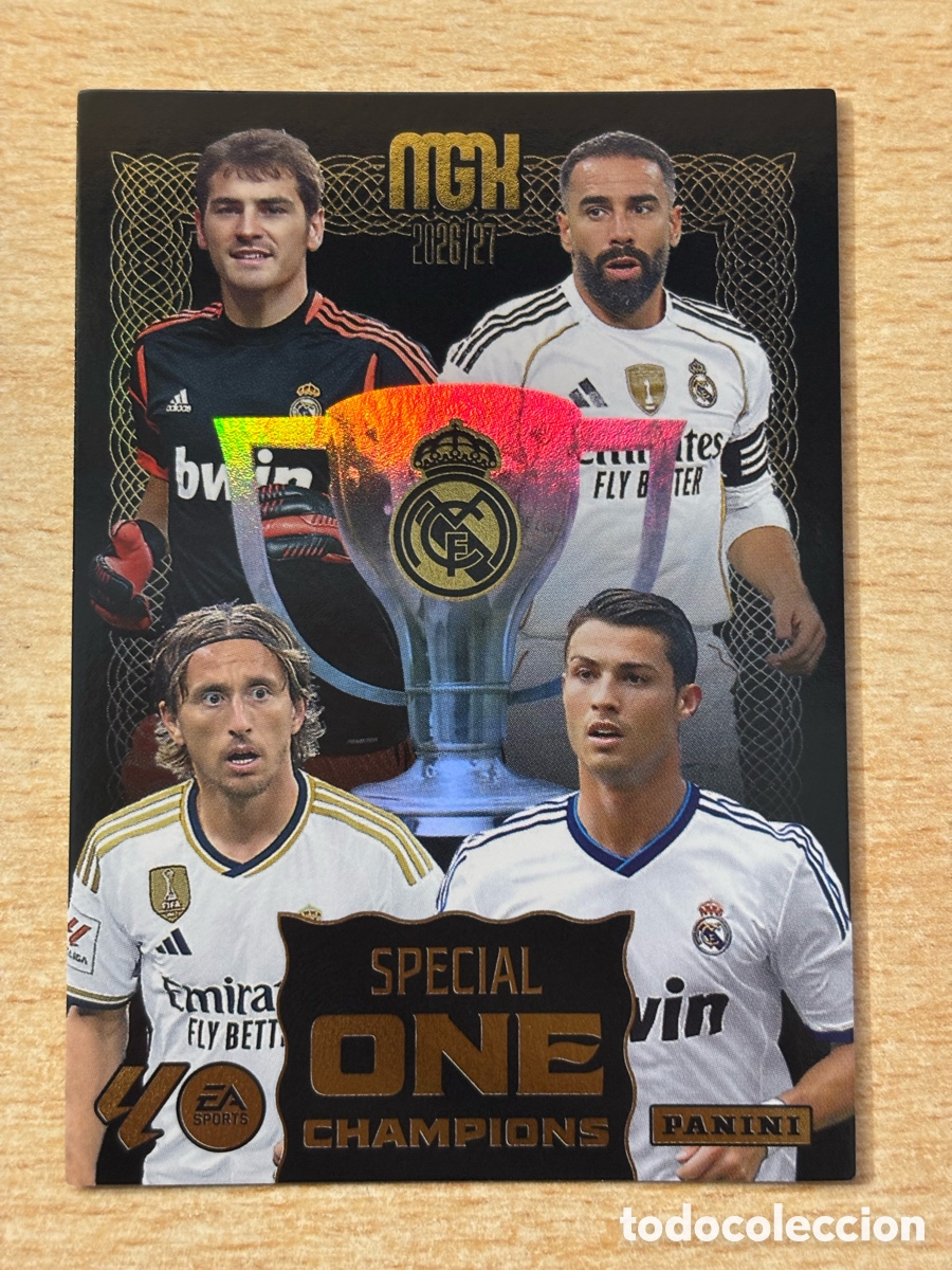 Cromos de f&uacute;tbol: Real Madrid Special One Champions Megacracks 2026/27 Stars of 25 Power Edici&oacute;n &Uacute;nica