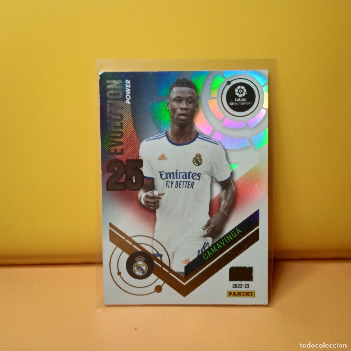 Cromos de f&uacute;tbol: MEGACRACKS 2022 2023 22/23 ( EVOLUTION POWER ) REAL MADRID CAMAVINGA P376 376